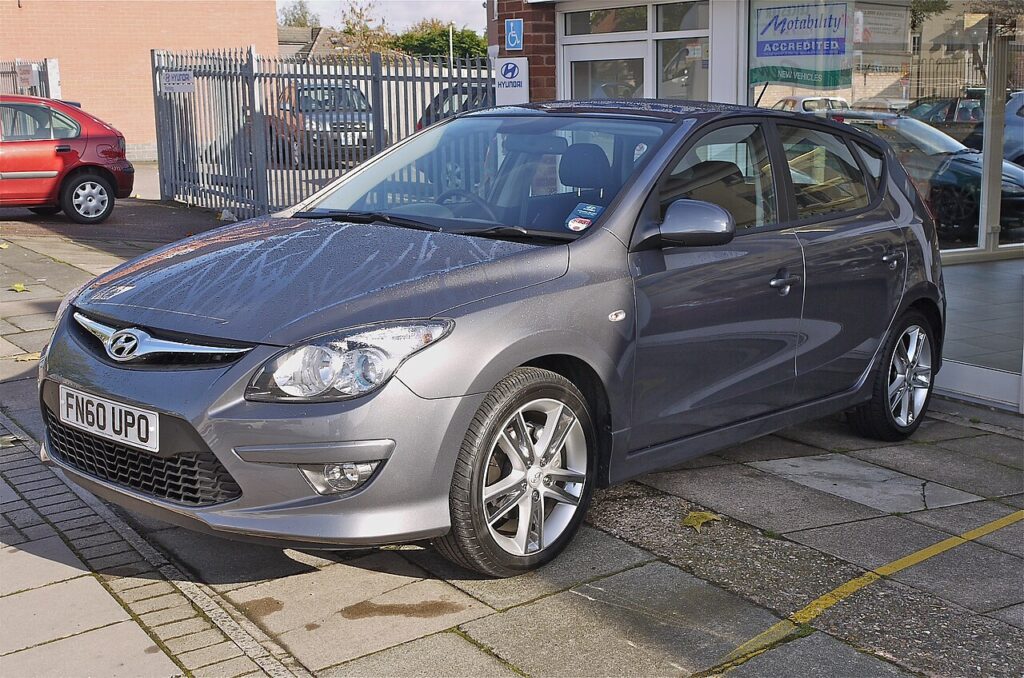 an Image of parked grey Hyundai i30 Best Fuel Efficient Cars Under $10k in Australia