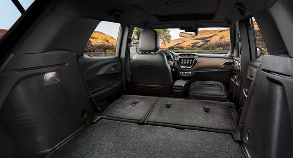 An Image of SUV with folded seat and car cargo space for section best comfortable suv for road trip in Australia