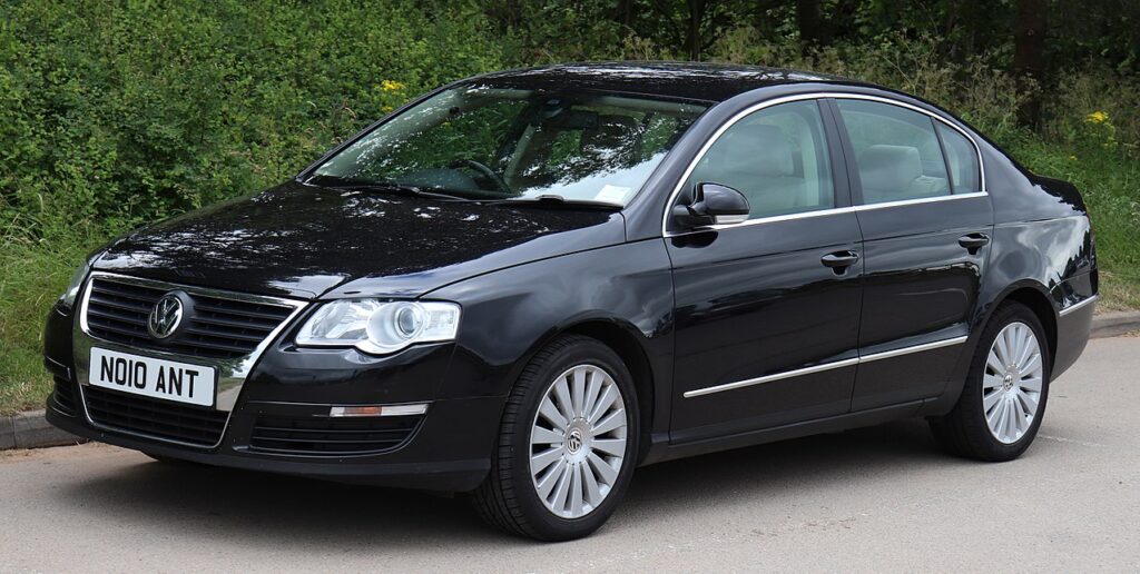 An Image of black Volkswagen Passat (2009–2012) best sedans under $10k in Australia