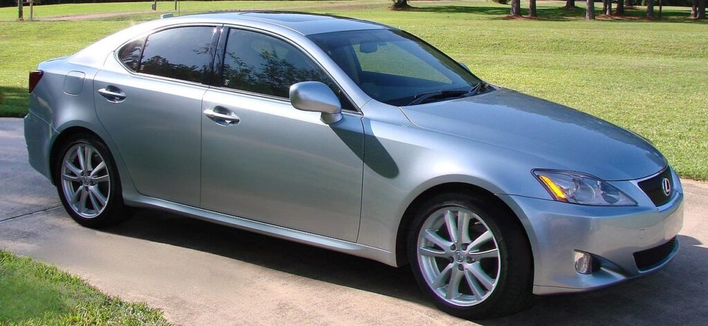 An Image of grey Lexus IS250 (2006–2009) for the article best sedan under $10k
