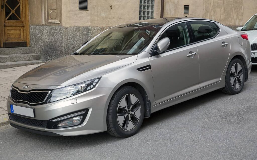 An image of a Grey Kia Optima for section Most comfortable cars under $15k in Australia