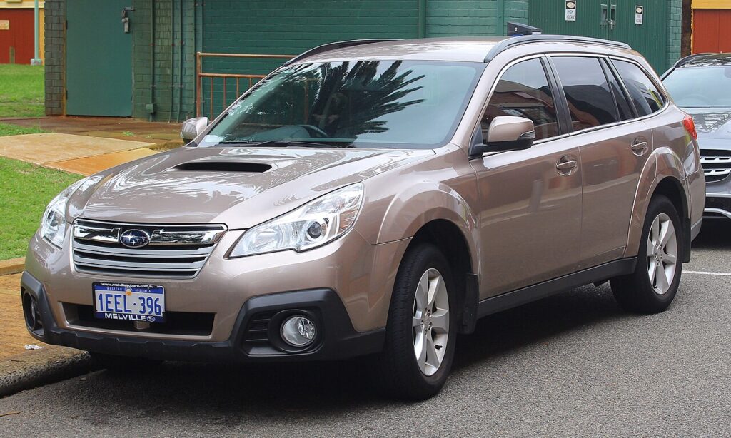 An Image of light brown Subaru outback for most comfortable cars under $15k in Australia