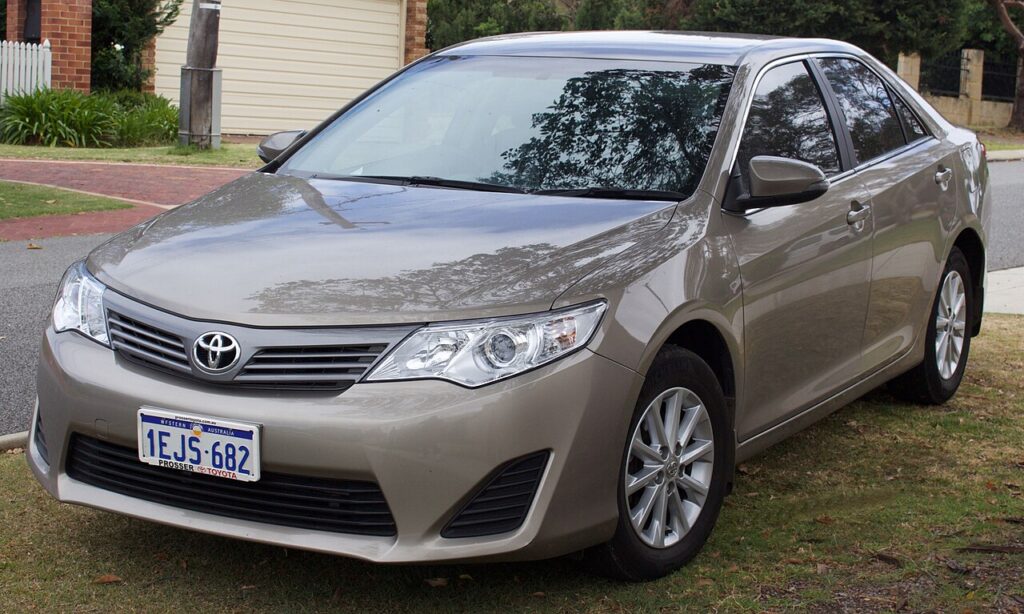 an image of parked Toyota Camry for article best sedans under $10k in Australia