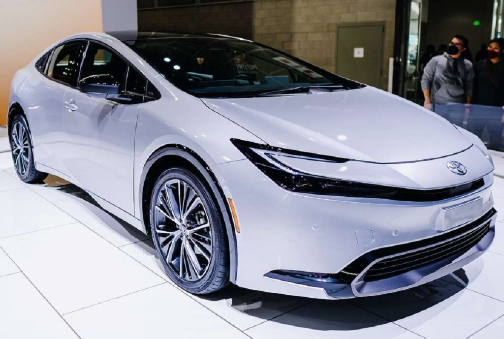 An Image of white Toyota Prius Electric for the article Cheapest Electric car