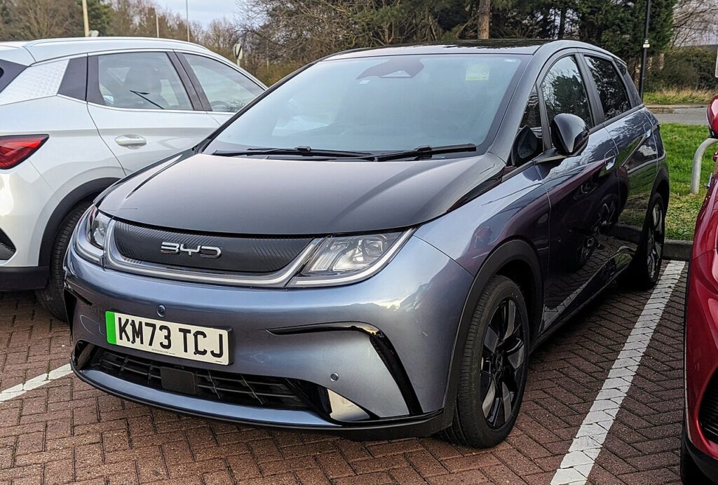 An Image of parked grey dolphin for cheapest elect car article