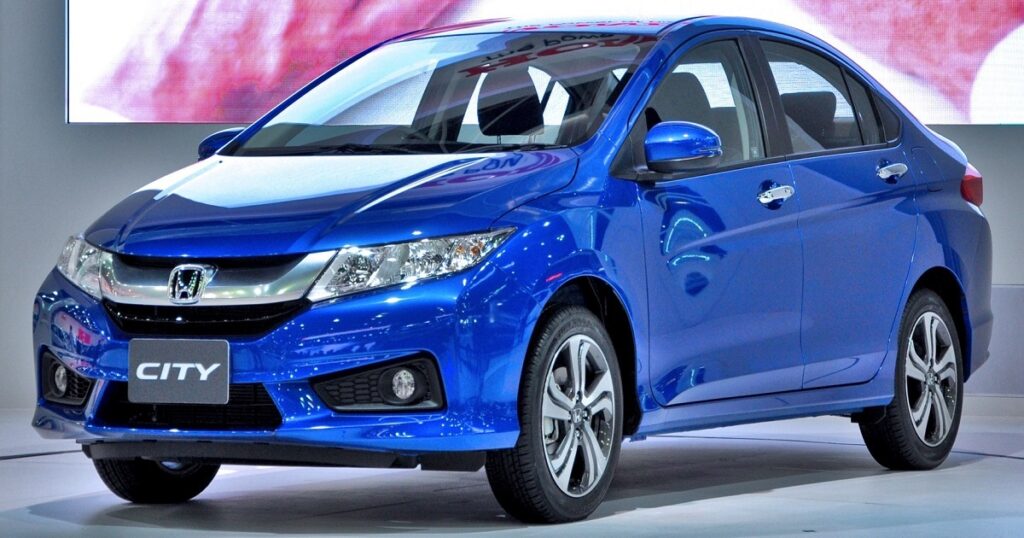 An image of blue Honda city for best reliable used Honda cars in Australia