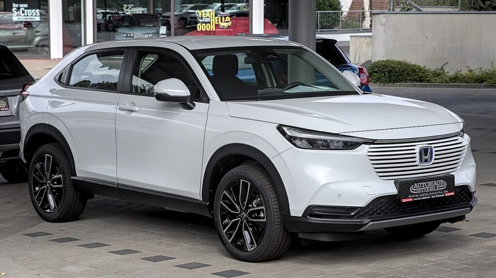 An Image of New White Honda HRV for the article best Honda car to buy.