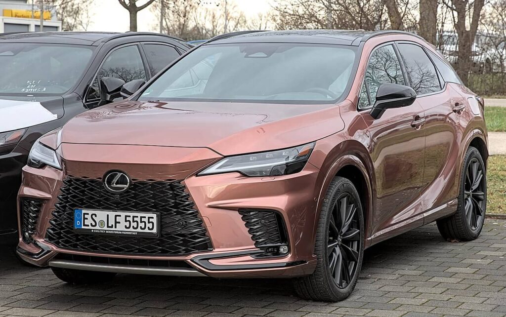 Lexus RX Hybrid front view in Australia