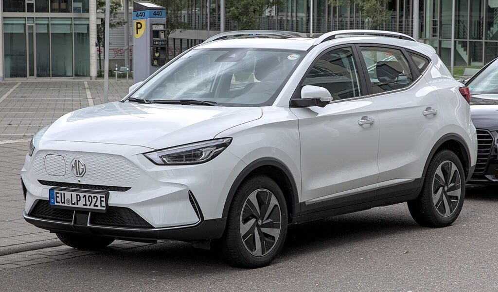 An Image of white MG ZS The cheapest electric car in Australia