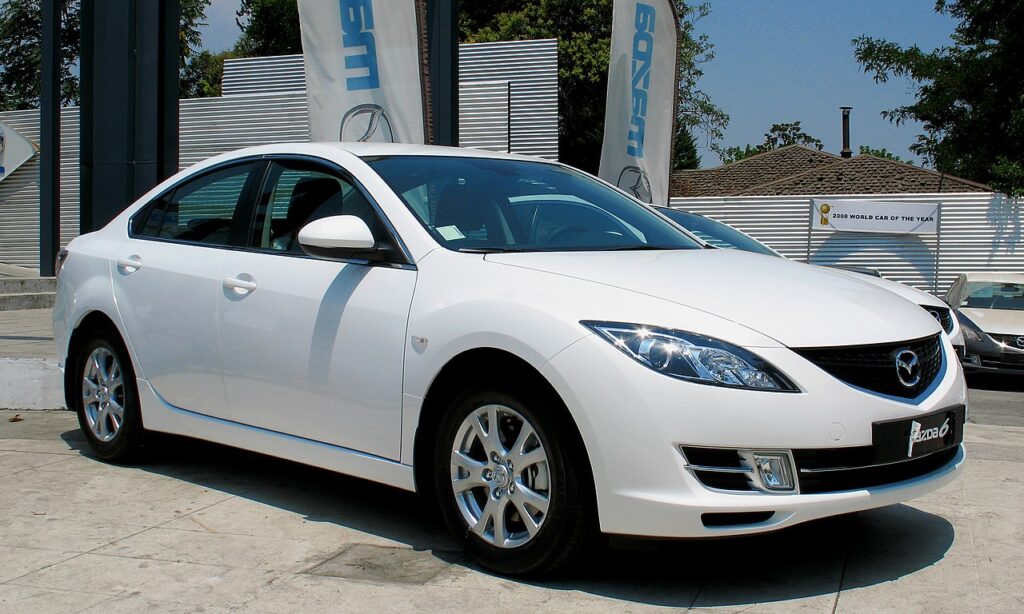 An Image of White Mazda 6 2010 for  best used Sedan in Australia.