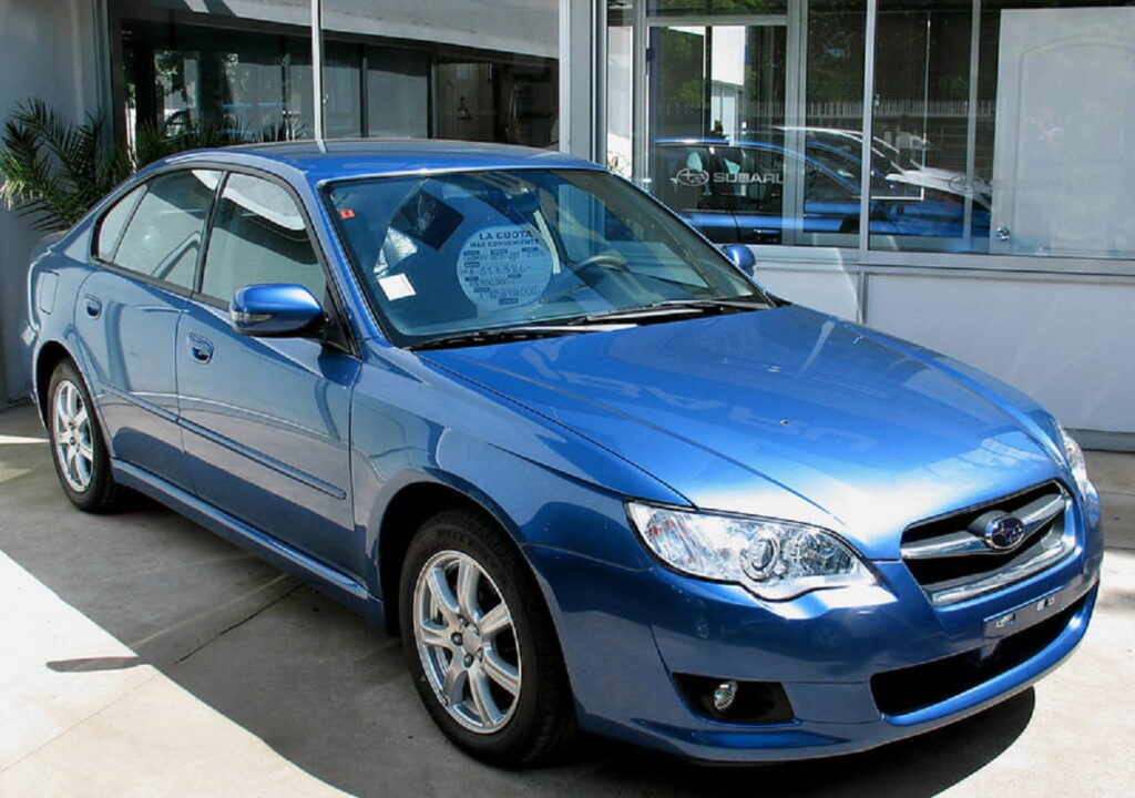 An image of a blue Subaru Liberty for Most Comfortable cars under $10k in Australia
