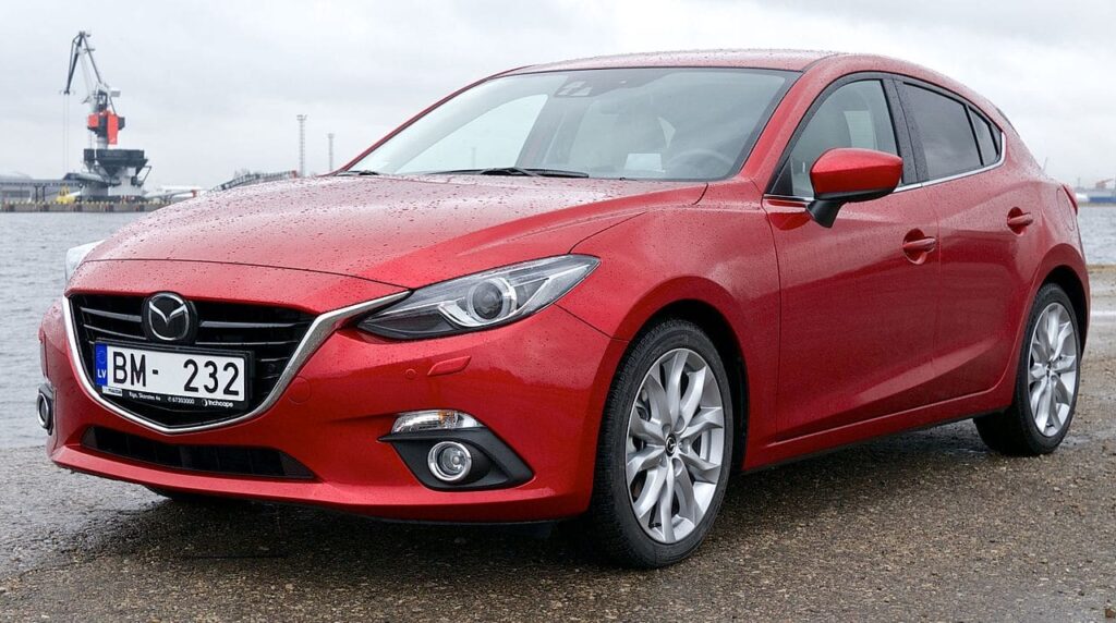 Red Mazda 3 (2014–2022) – Smart, Stylish One Of the Best Cars for P Platers.