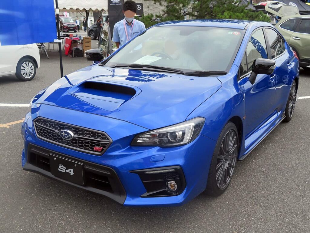 An Image of blue subaru wrx sedan for cool sedans section