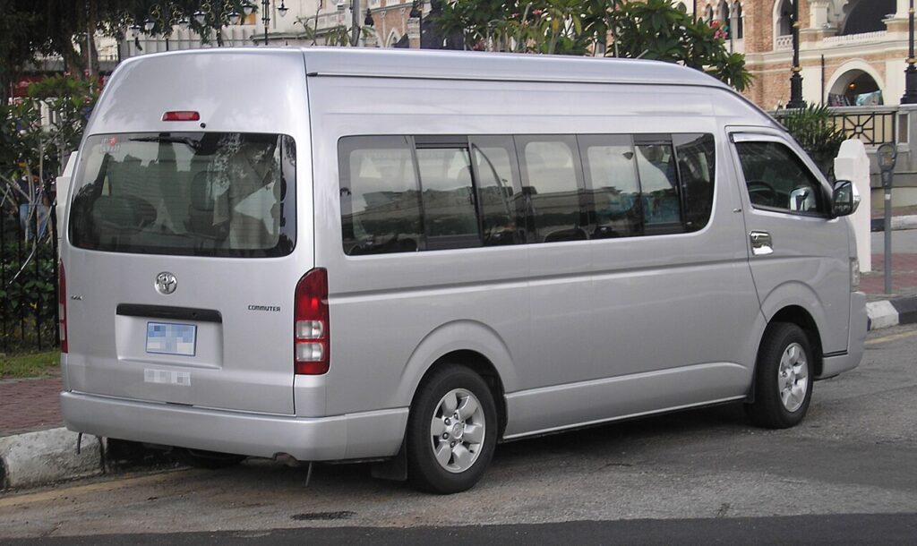 Toyota HiAce Commuter for article one of the good cars for Traveling Around Australia and other countries