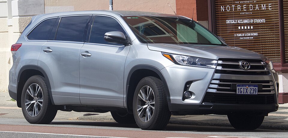 Toyota Kluger - SUV with most comfortable seats