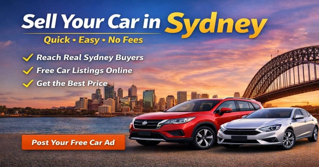 Sell your car in Sydney fast with free car listings and connect with local buyers